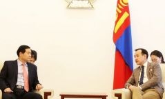 Гадаад харилцааны сайд Д.Цогтбаатар БНСУ-аас Монгол Улсад суугаа Элчин сайдыг хүлээн авч уулзав
