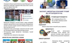 Хүнсний бүтээгдэхүүн, түүхий эд импортлох тухай зөвлөмж