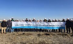 НҮБ-ын төлөөлөгчид COP17 төслийн талбайд мод тарилаа