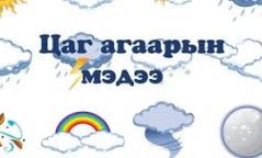 Цаг агаарын мэдээ