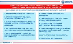 Дараах салбарын ажилчид хувийн автомашинаар зорчиж болно