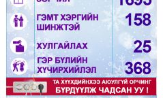 Гэр бүлийн хүчирхийллийн 368 дуудлага ирж, 560 хүн эрүүлжүүлэгджээ