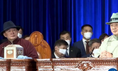 Монгол Улсын Ерөнхийлөгч У.Хүрэлсүх тангараг өргөлөө
