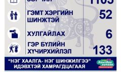 Хоногт 219 хүн эрүүлжүүлэгдэж, согтуугаар автомашин жолоодсон 49 зөрчил илэрчээ