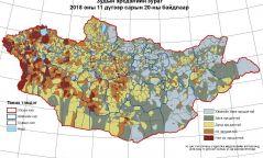 Монгол орны нийт нутгийн 40 орчим хувьд цасан бүрхүүл тогтжээ