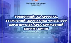 Түгжрэл бууруулах дунд хугацааны хөтөлбөрт иргэн та саналаа өгөөрэй