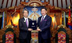 Монгол Улсын Ерөнхийлөгч У.Хүрэлсүх Япон Улсын Элчин сайдыг хүлээн авч уулзав