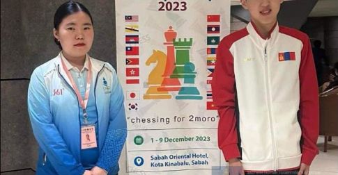 Зүүн Азийн залуучуудын аварга шалгаруулах шатрын тэмцээнээс хос мөнгөн медаль хүртлээ